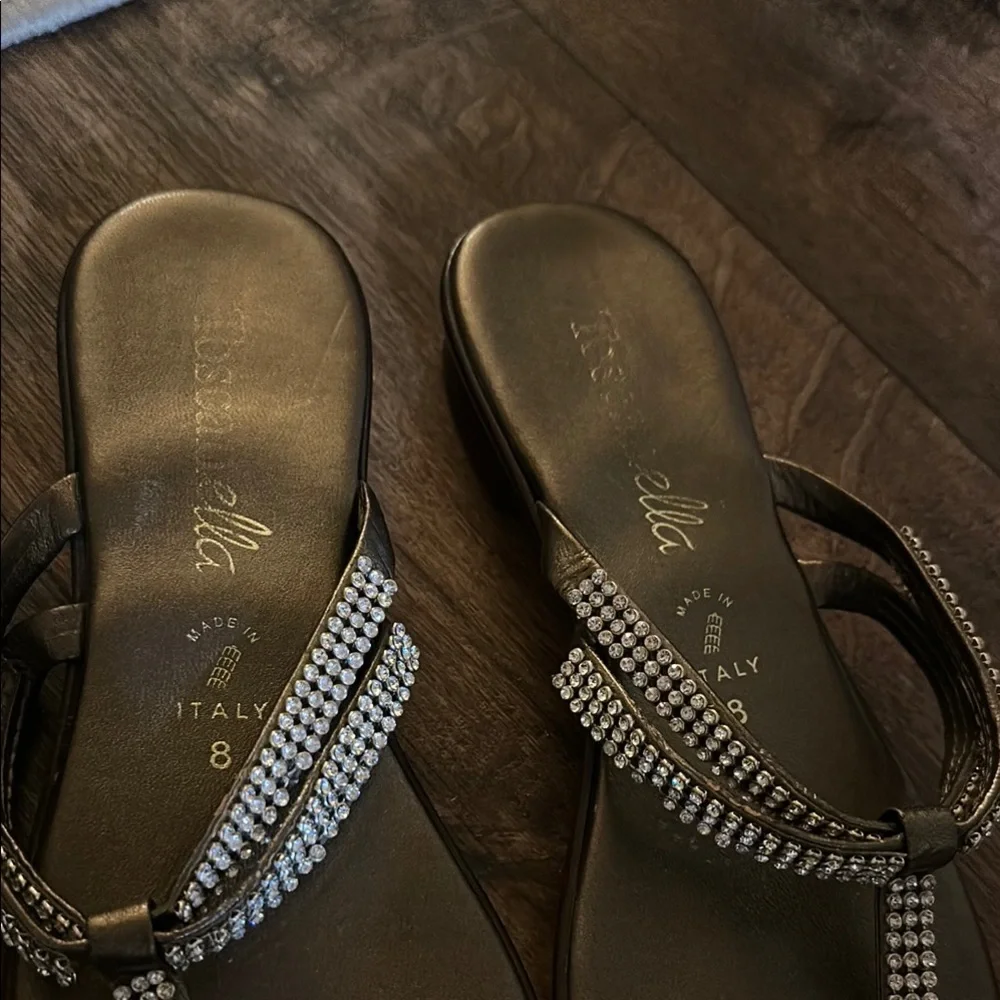 Elegant Women's Sandals With Rhinestones - Picture 3 of 6